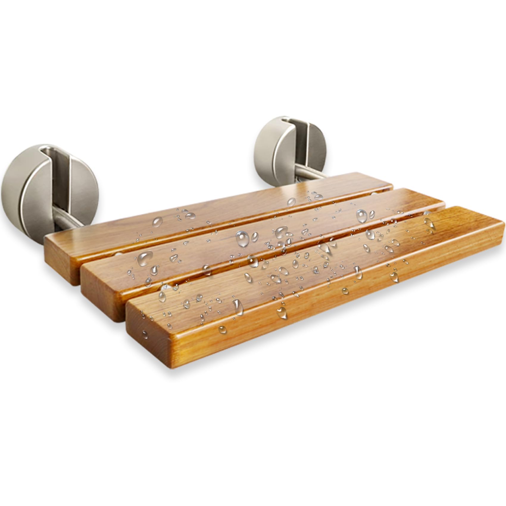 Amazon.co.jp: 20インチ 折りたたみ式 チーク材 シャワーシート 壁